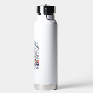 Unicorn Engineering Dept Bold Typography T-Shirt D Water Bottle