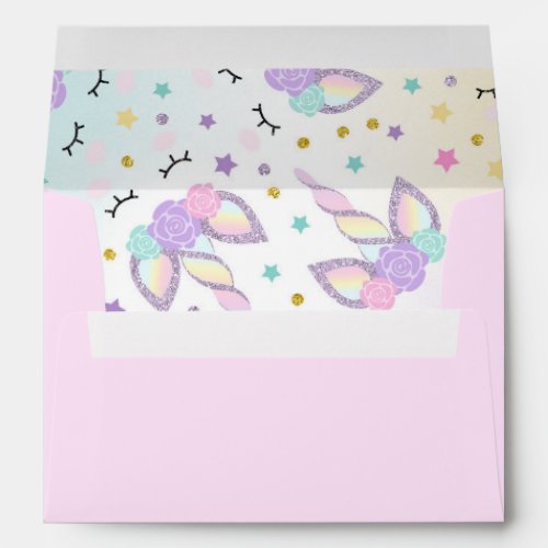 Unicorn Envelope Magical Unicorn Birthday Party