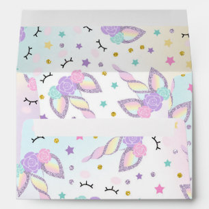 Unicorn Envelope Magical Unicorn Birthday Party