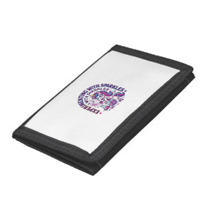 Unicorn Experimenting with Sparkles Commercial Cut Trifold Wallet