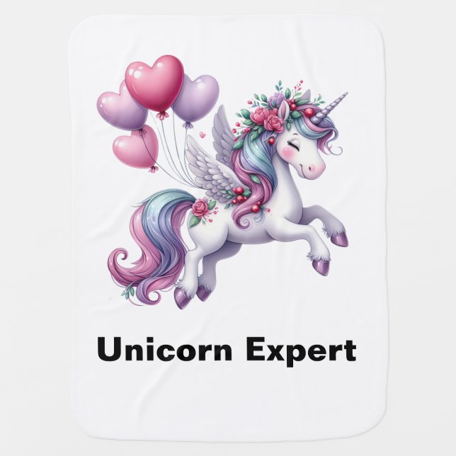 Unicorn Expert Baby Blanket (Front)
