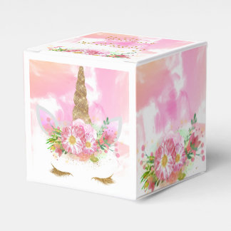 Unicorn Face Favor Bag Boxes