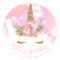 Unicorn face sticker
