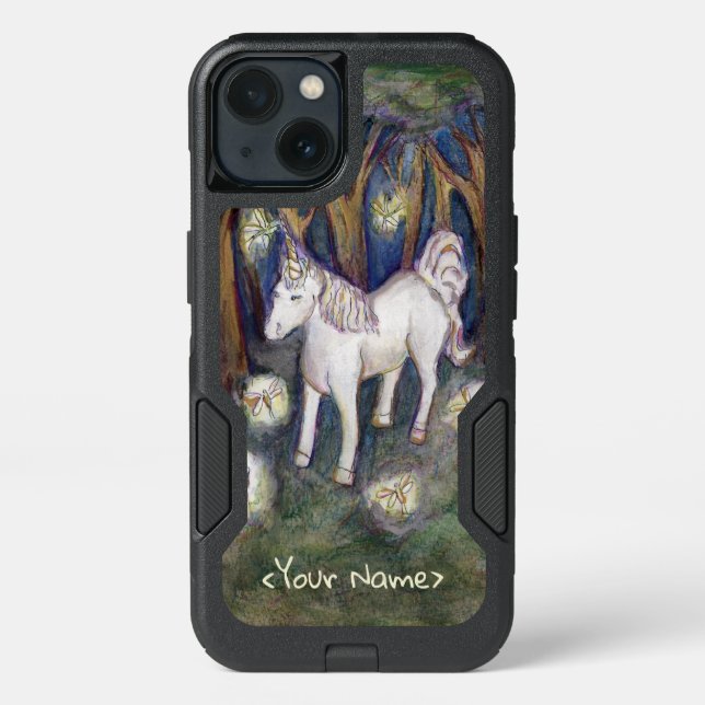 Unicorn & Fairies Custom Name iPhone 8/7 Case Art (Back)