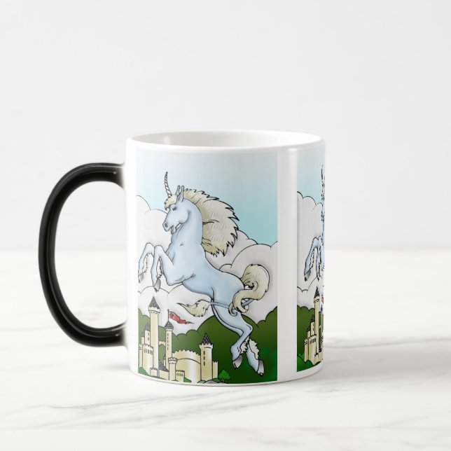 Unicorn & Fairy Castle Children's Drinking Mug (Left)