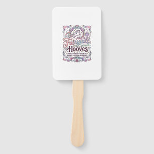 Unicorn Fairytale Hooves Original Merch Design_1 Hand Fan