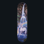 Unicorn Falls skateboard<br><div class="desc">Skateboard with Unicorn Falls artwork by Gail Gastfield.</div>
