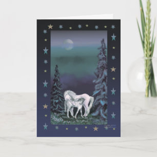 Unicorn Family Christmas Card