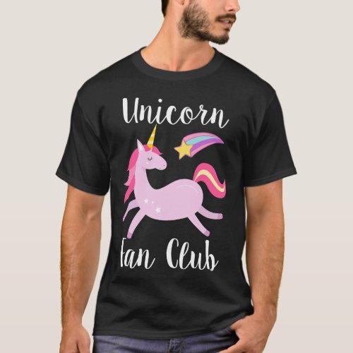 UNICORN FAN CLUB Funny Unicorn Horse Lover Tween G T_Shirt