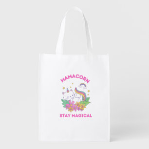 Unicorn Fan Club Magical     Grocery Bag