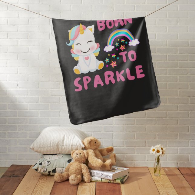 Unicorn Fan Club Magical Kids Baby Blanket (In Situ)