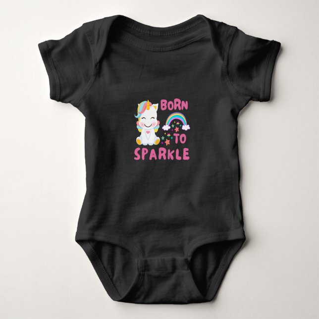 Unicorn Fan Club Magical Kids     Baby Bodysuit (Front)