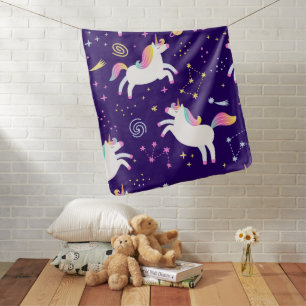 Unicorn Fan Club pattern Cute Baby Blanket