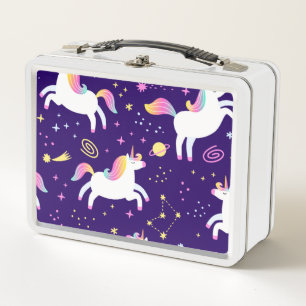 Unicorn Fan Club pattern Cute       Metal Lunch Box