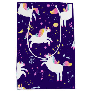 Unicorn Fan Club pattern    Medium Gift Bag