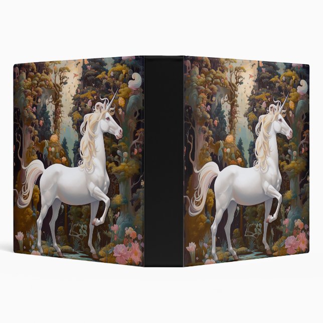 Unicorn Fantasy Art 3 Ring Binder (Background)