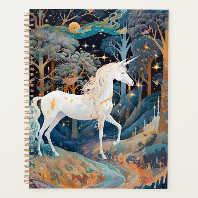 Unicorn Fantasy Art Planner (Front)