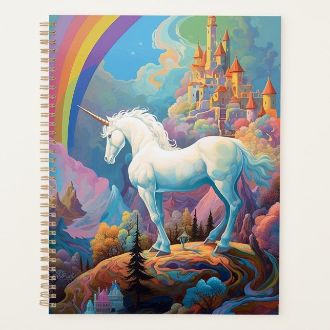 Unicorn Fantasy Art Planner (Front)