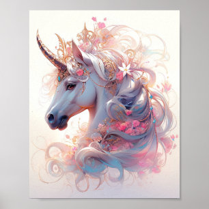Unicorn Fantasy Art Poster