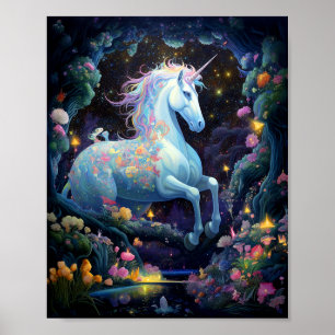 Unicorn Fantasy Art Poster