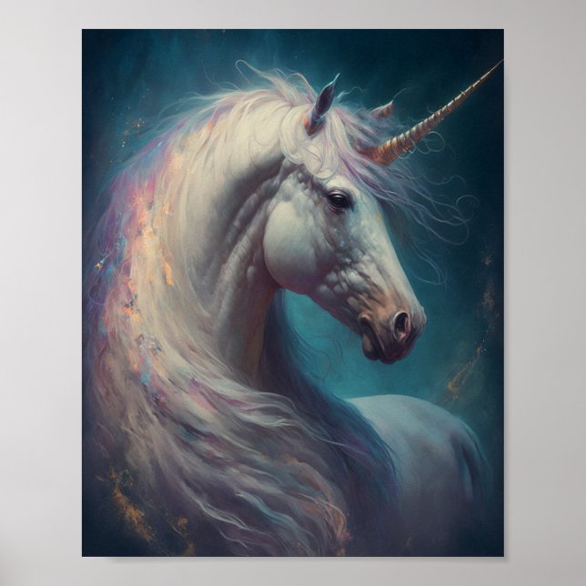 Unicorn Fantasy Art Poster (Front)
