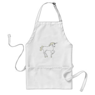 Unicorn Fantasy Creature Mythical Animal Whimsical Adult Apron