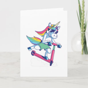 farting unicorn birthday card