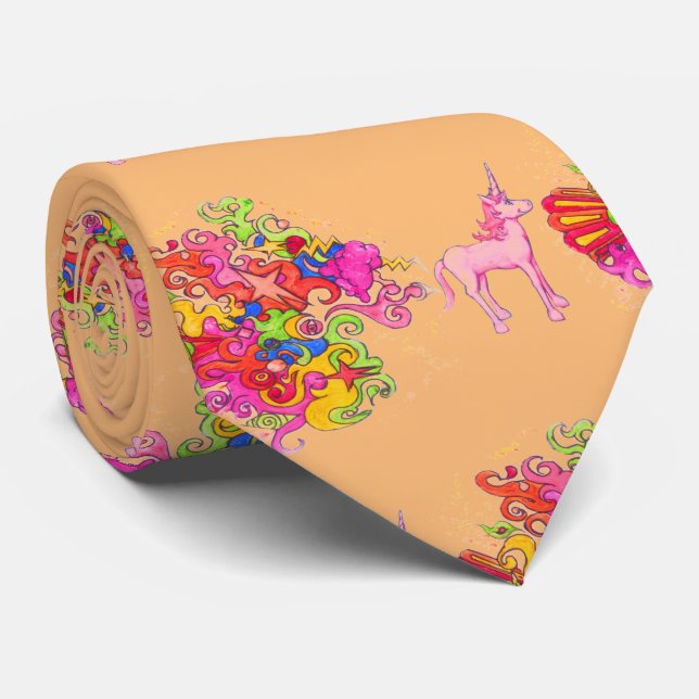 Unicorn Fart Neck Tie (Rolled)