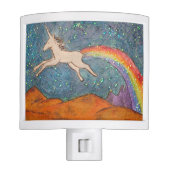 Unicorn Farting a Rainbow in the Sky Night Light (Front)
