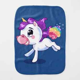 Unicorn Farts Burp Cloth