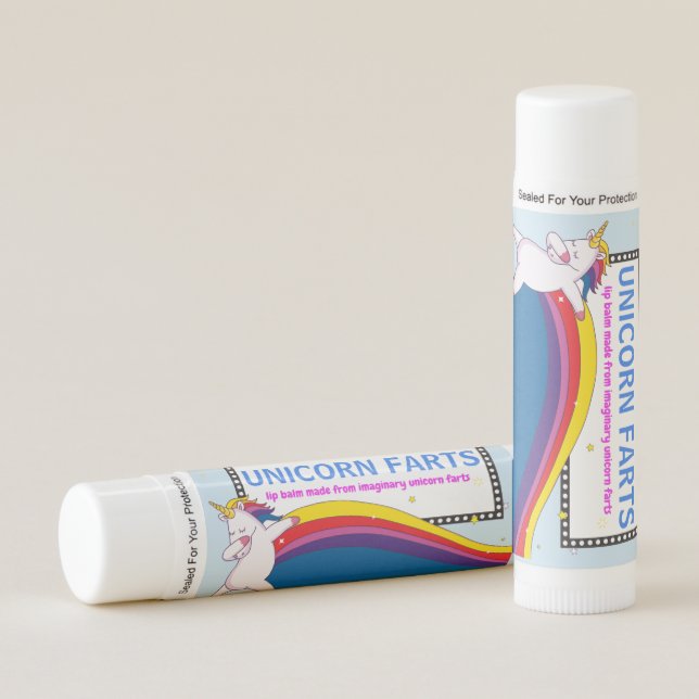 UNICORN FARTS Lip Balm Funny Children's Gift (Front)