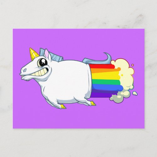 Unicorn Farts Postcard