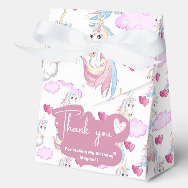 Unicorn Favor Box (Front)