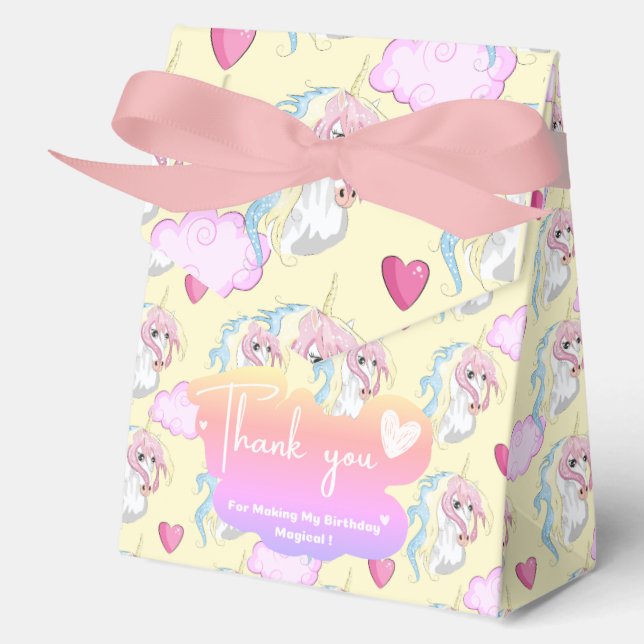 Unicorn Favor Box (Front)