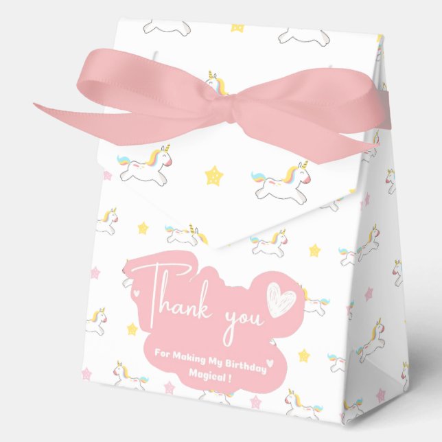 Unicorn Favor Box (Front)
