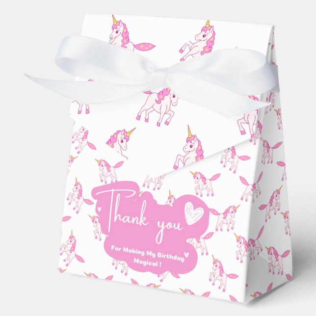Unicorn Favor Box (Front)