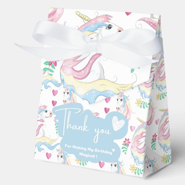 Unicorn Favor Box (Front)