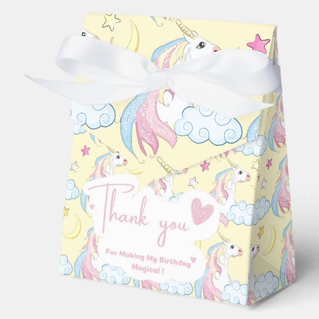Unicorn Favor Box (Front)