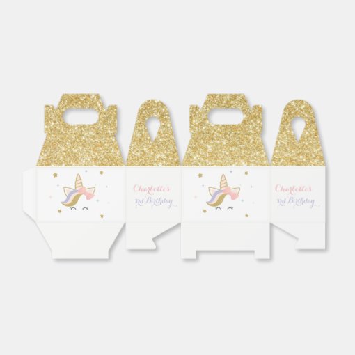 Unicorn favor boxes, Birthday party decorations Favor Box Zazzle