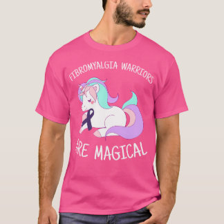 Unicorn Fibromyalgia Warriors Are Magical Fibro Aw T-Shirt