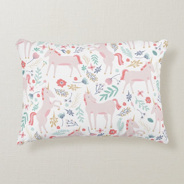 Unicorn Fields Accent Pillow (Front)