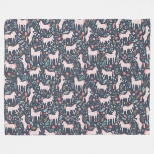 Unicorn Fields Fleece Blanket