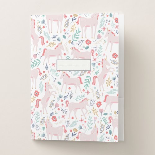 Unicorn Fields Pocket Folder