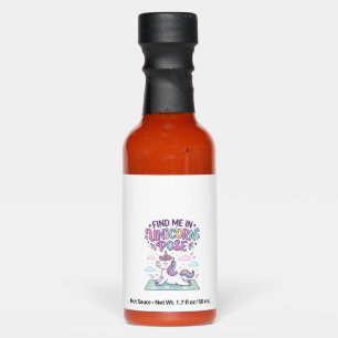 Unicorn Find Me in Unicorn Pose Print Ready POD Ar Hot Sauces
