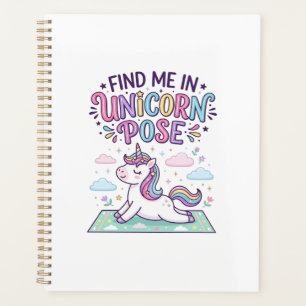 Unicorn Find Me in Unicorn Pose Print Ready POD Ar Planner