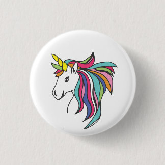 Unicorn Flare Pinback Button