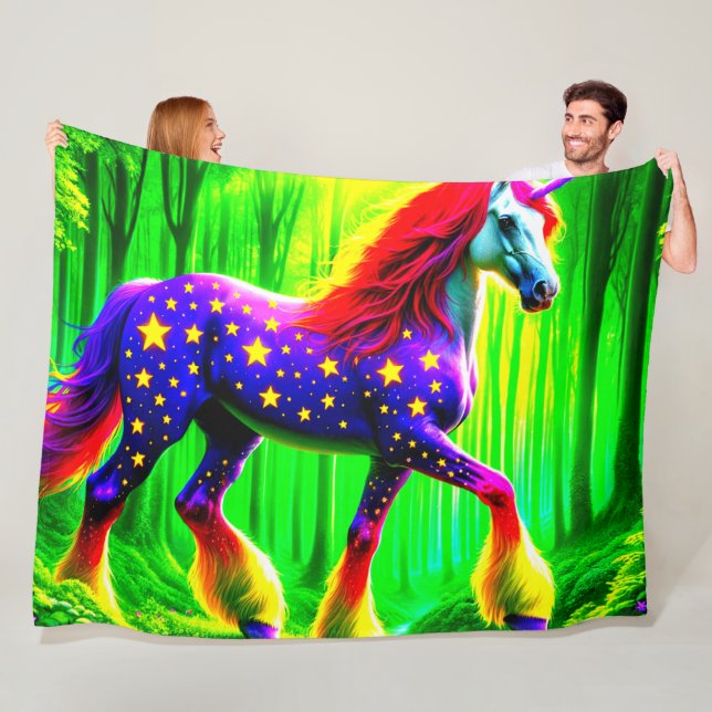 Unicorn Fleece Blanket (In Situ)