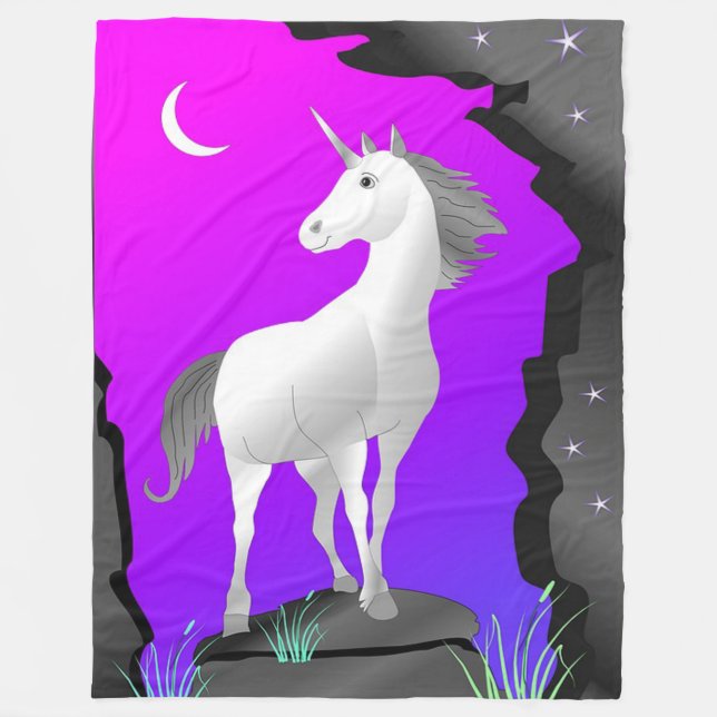 Unicorn Fleece Blanket (Front)