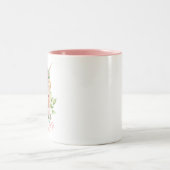 Unicorn Floral Two-Tone Coffee Mug (Center)