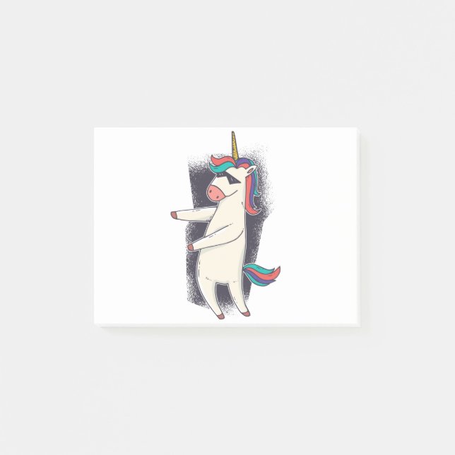 Unicorn Floss Dance Post-it Notes (Front)